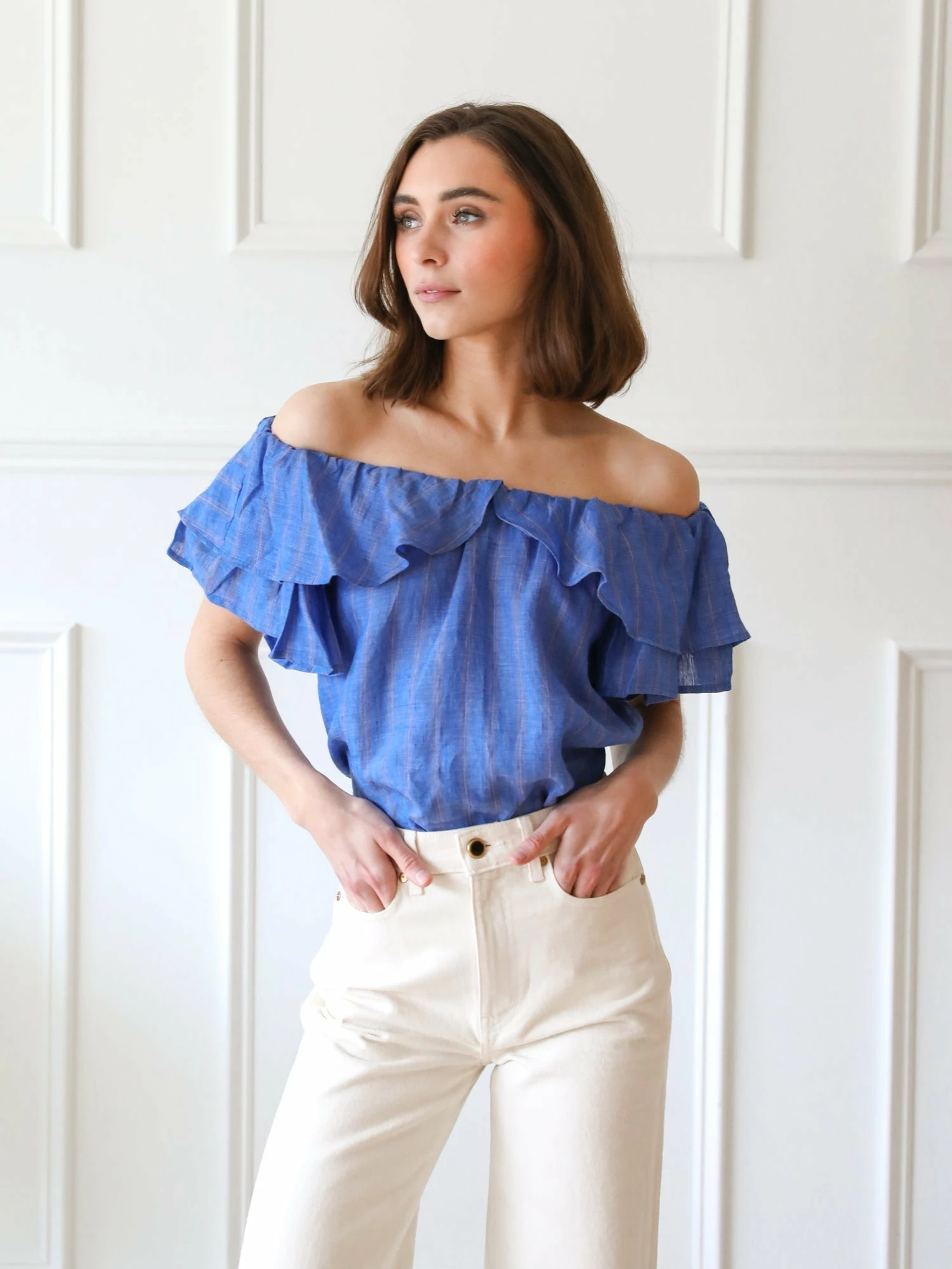 MILLE Beja Top, Riviera Stripe 2 MILLE Beja Top, Riviera Stripe