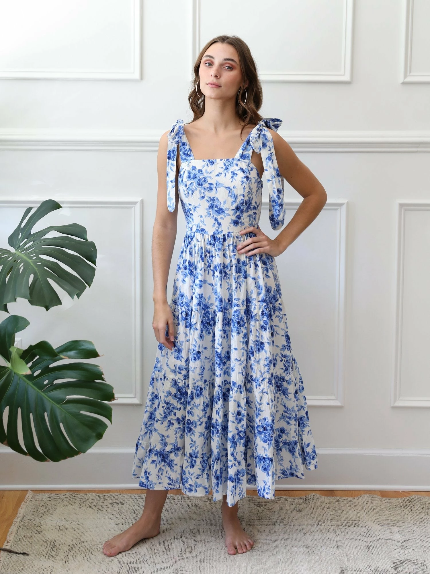 MILLE Wear Daphne Dress, Blue Bouquet 6 MILLE Wear Daphne Dress, Blue Bouquet