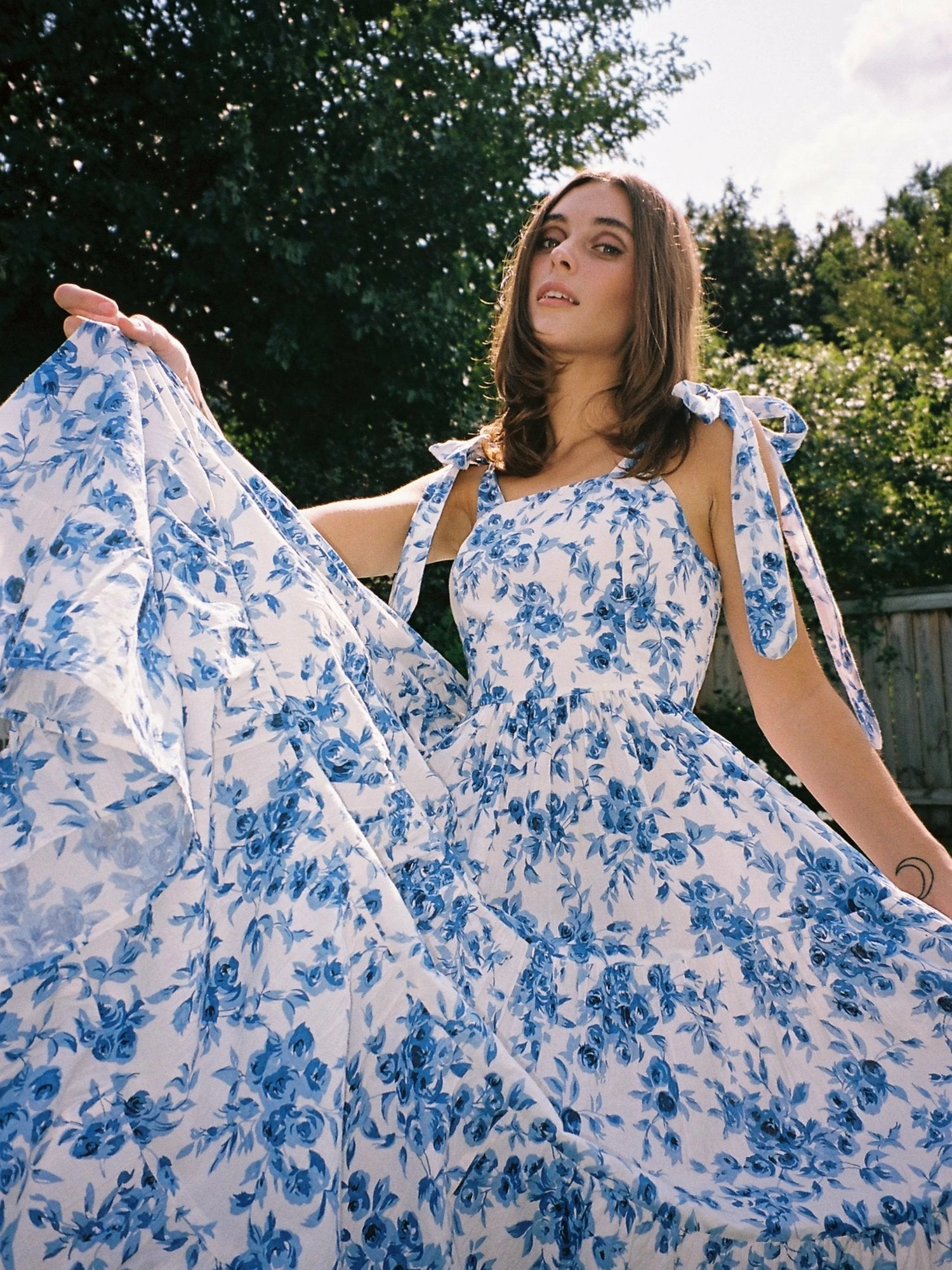 MILLE Wear Daphne Dress, Blue Bouquet 9 MILLE Wear Daphne Dress, Blue Bouquet