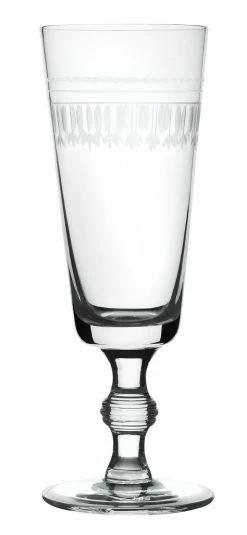 The Vintage List A Set Of Four Champagne Flutes With Ovals Design