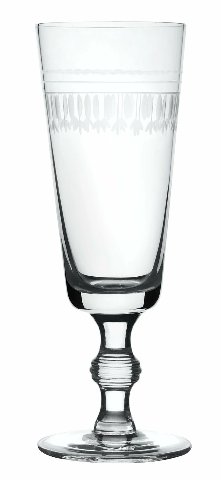 The Vintage List A Set Of Four Champagne Flutes With Ovals Design 1 The Vintage List A Set Of Four Champagne Flutes With Ovals Design