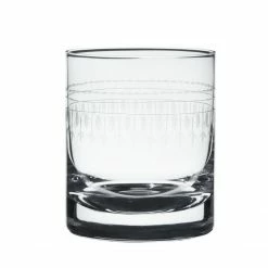 The Vintage List A Pair Of Whisky Glasses With Ovals Design Live