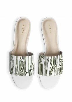 ALEPEL Emerald Wooden White Slide Wear