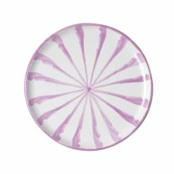 Pomelo Casa Casa Lila Salad Plate With Candy Cane Stripes Live