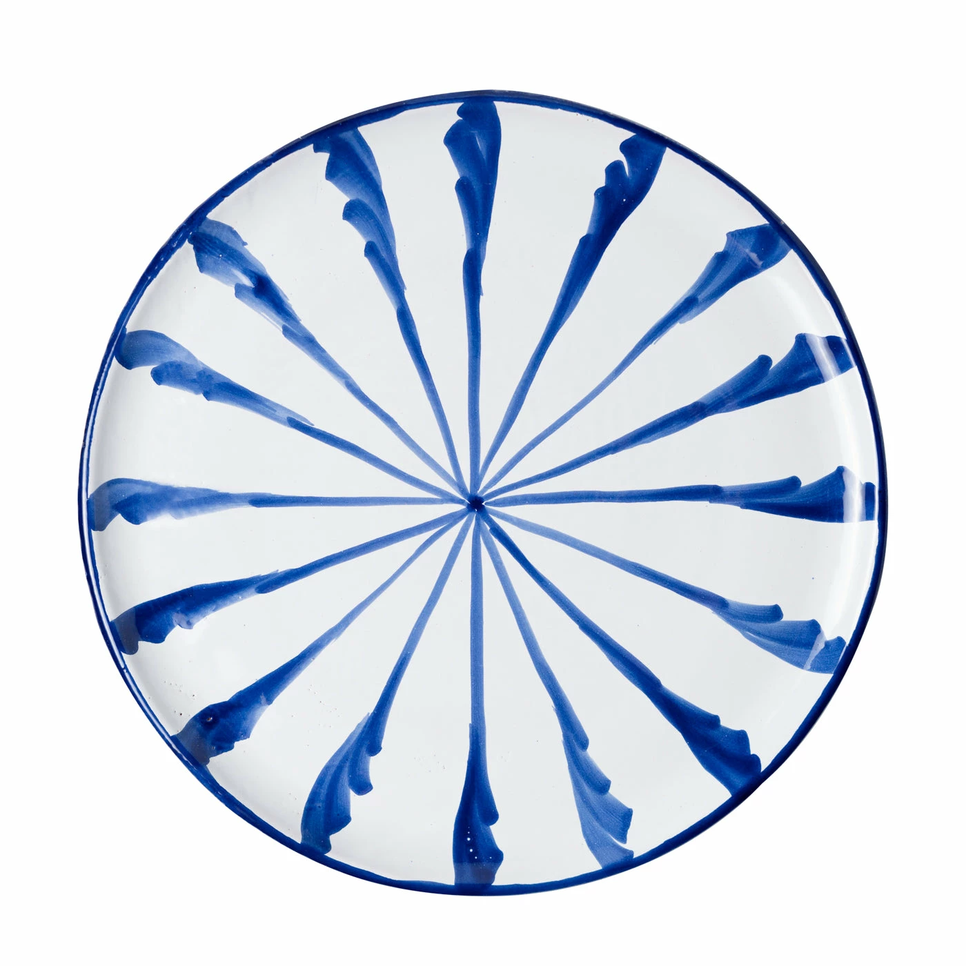Pomelo Casa Casa Azul Dinner Plate With Candy Cane Stripes 1 Pomelo Casa Casa Azul Dinner Plate With Candy Cane Stripes