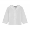 Busy Bees Peter Pan Boys Collar Shirt, White