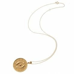 Jane Win PISCES JW Zodiac Pendant Coin (Feb 19 - Mar 20)