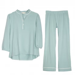 Beverly Drive Signature Blouse + Pants Set, Mist Wear