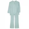Beverly Drive Signature Blouse + Pants Set, Mist Wear