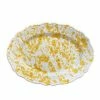 Only On The Avenue Splatter Oval Dish, Yellow
