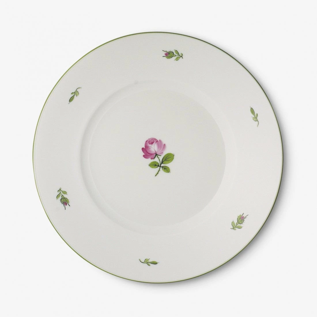 Augarten Porcelain Dinner Plate 28 Cm, Viennese Rose Dinnerware 2 Augarten Porcelain Dinner Plate 28 Cm, Viennese Rose Dinnerware