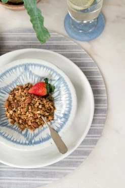 Proper Table Co. Live Campbell Blue Chambray Coasters 5 Proper Table Co. Live Campbell Blue Chambray Coasters