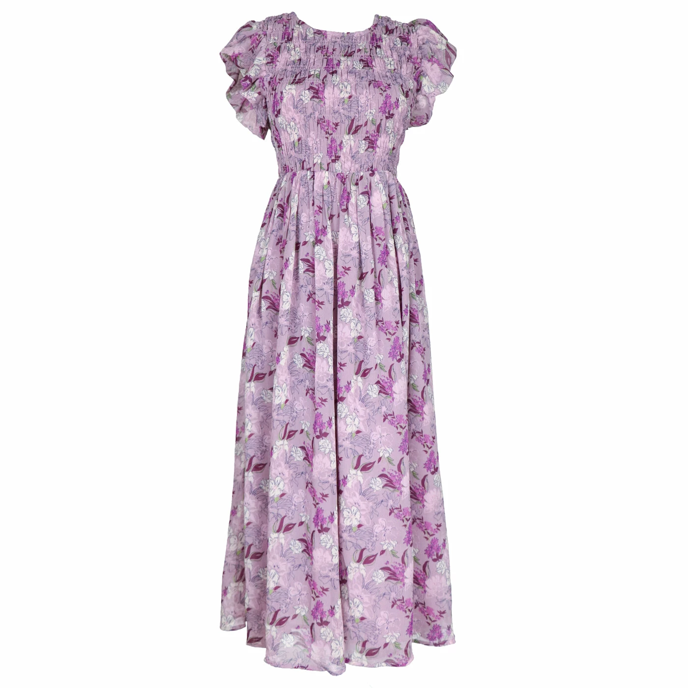 En Saison Ida Midi Dress, Lilac 1 En Saison Ida Midi Dress, Lilac