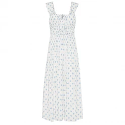 Faithfull The Brand Ramonet Midi Dress, Cairo Floral Print Blue