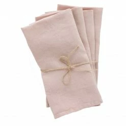 Madame De La Maison Linen Napkins (Set Of 4), Rose