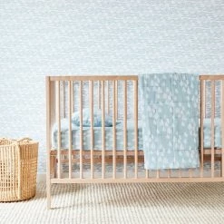 Lewis Quilted Baby Blanket - Seaweed | Bay Blue For Kids