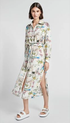SMYTHE Wear Shirtdress, Cote D’Azur Print