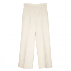SMYTHE Wear Wide Leg Culotte, Ivory Twill