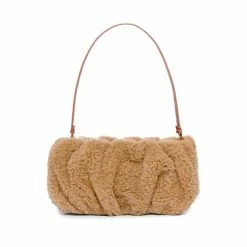 Staud Bean Bag, Natural Shearling Wear