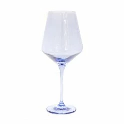 Estelle Colored Glass Live Wine Glass (Set Of 2), Cobalt Blue