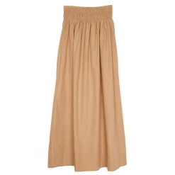 Faithfull The Brand Kiera Midi Skirt, Plain Hazelnut Wear