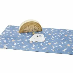 Jollie Gift The Kids Plush Mat In Rocketships