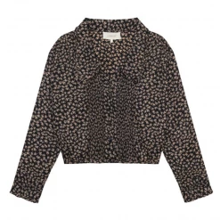 The Great The Finch Top, Navy Crescent Floral