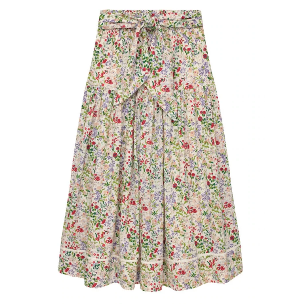 The Great Wear The Hillside Skirt, Cream Fresh Water Floral 1 The Great Wear The Hillside Skirt, Cream Fresh Water Floral