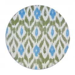 Tisch New York Live Ikat Placemat, Green X Blue