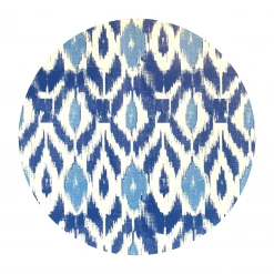 Tisch New York Ikat Placemat, Blue X Atlantic Blue Live
