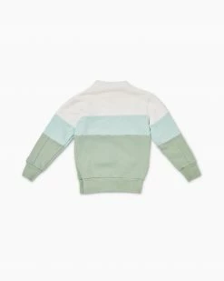 Addison Bay For Kids Kids Filbert Zip, White/Sky Blue/Sage