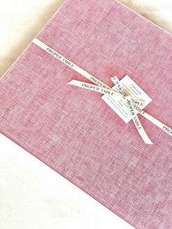 Proper Table Co. Waller Red Chambray Placemat Live