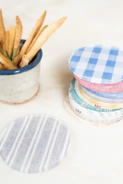 Proper Table Co. George Stripe Coasters Live