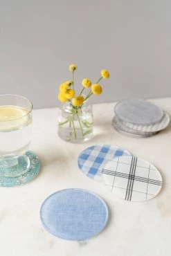 Proper Table Co. Miller French Check Coasters
