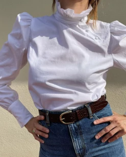 Nina Blanc Wear Nicoletta Blouse, White