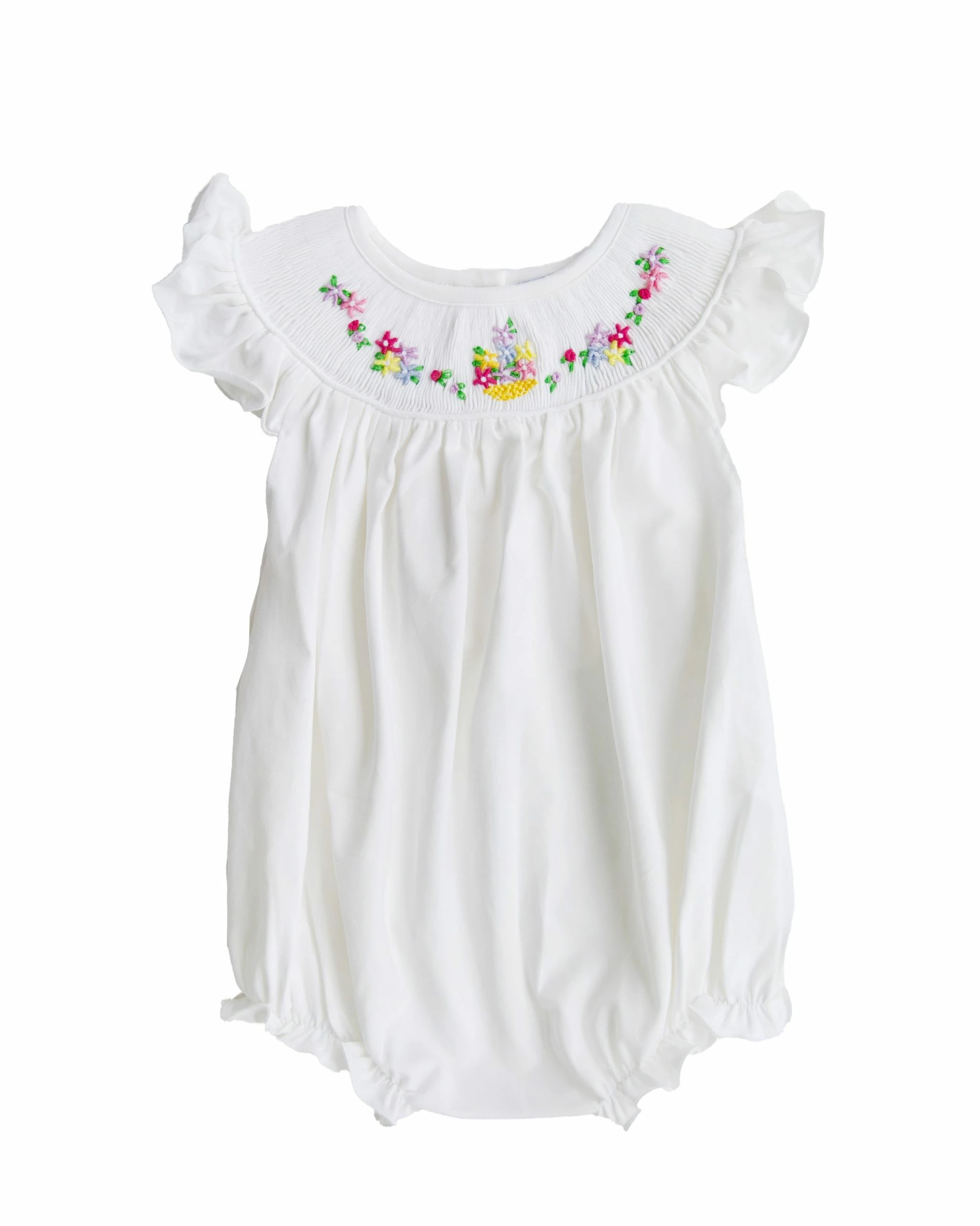 Ann + Reeves Basket Bouquet - Pima Kristine Bubble WEAR 1 Ann + Reeves Basket Bouquet - Pima Kristine Bubble WEAR