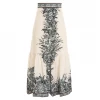 Zimmermann Moonshine Frill Hem Midi Skirt, Cream Lily Skirts