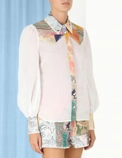 Zimmermann Wear Anneke Patch Shirt, Spliced