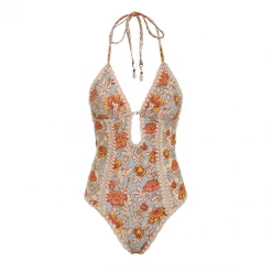 Zimmermann Andie Keyhole Crochet Swimsuit, Spliced Wear